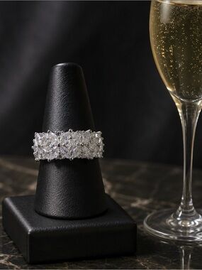 Ring* Sterling Silver CZ Forever Band